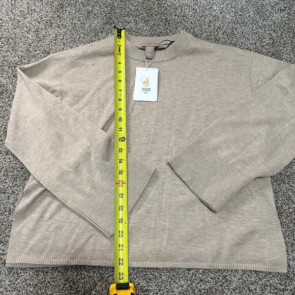 H&M Women's Cashmere-Blend Sweater Size M In Light Beige Melange - Picture 10 of 12